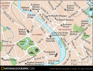 Map: Downtown Baghdad